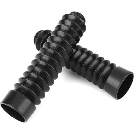 2 Fourreaux de Fourche Moto Universels en Caoutchouc, Protège-Poussière Soufflets pour Amortisseurs Avant, Kit de 2