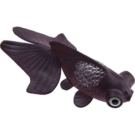 Künstliche Fisch-Aquariendekoration aus weichem Kunststoff für die Unterwasserlandschaft – Goldfisch Nr. 6 mit Saugnapf (1/5)