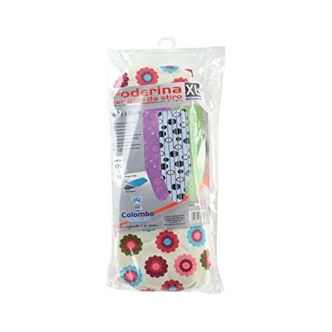 Colombo 7396306 Newscal Telo per Asse da Stiro Copriasse in Cotone con Elastico 140x60 cm colore Multicolore