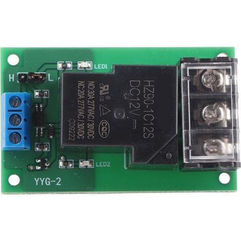 Hochleistungs-30-A-Optokoppler-Isolationsrelaismodul mit Einweg-Hoch-/Niedrigpegeltriggerung YYG-2 DC12V (1/5)