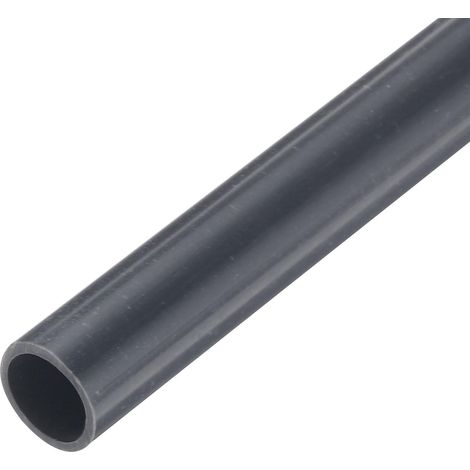 Tube Rigide en PVC de 5/16 Pouce, Tuyau Rond, Tuyauterie, 8mm ID 10mm OD 9" Longueur Gris Foncé Haute Résistance pour Tuyau d'Eau, Artisanat, Manchon de Câble (1/5)