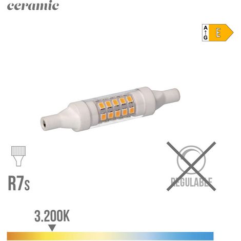 Ampoule Led Lineaire 78mm R7s 5.5w 600lm 3200k Lumière Chaude Base Ceramique ø1.5x7.8cm Edm (1/3)