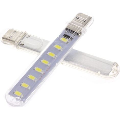 Mini ampoule LED USB 8 LED portable, lampe camping rechargeable (1/2)