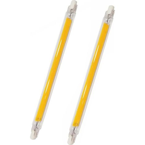 Lot de 2 Ampoule R7S LED 189mm, 1200LM, R7S 20W COB LED Équivalent Halogène R7S J118 100W 120W, 360 Degrés, Non-dimmable, LED R7S 189mm Slim pour Plafonnier/Lampadaire,Blanc Chaud 3000K (1/5)