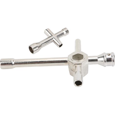 Lot de 2 clés hexagonales en croix en acier pour la réparation de roues de voitures RC (1/5)