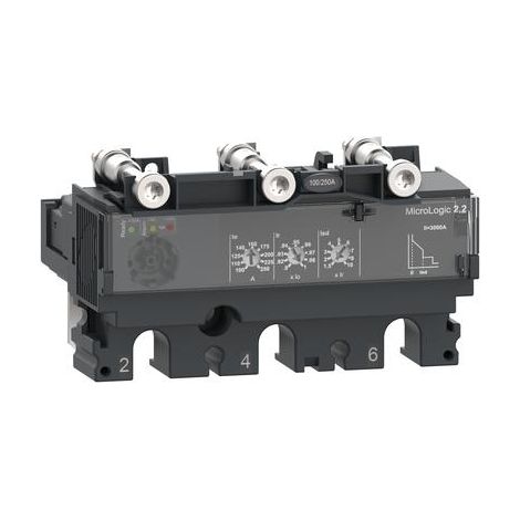 Sganciatore elettronico MicroLogic 2.2 160A, 3 poli, per interruttori scatolati ComPacT New Gen NSX160/250 - C1632D160
