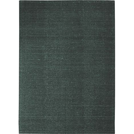 NUDE - Tapis salon en laine et coton vert foncé 120x170 (1/5)
