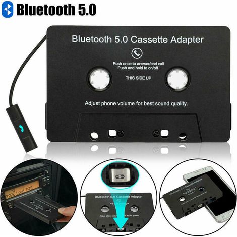 Bluetooth 5.0 Convertisseur de cassette à l'ancienne Lecteur de cassette voiture MP3 Bluetooth Mains-libres Enregistrement téléphonique