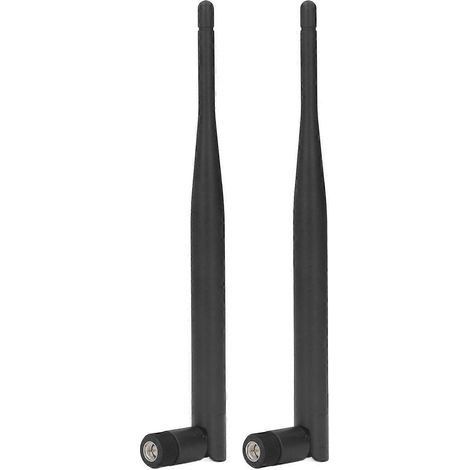2 antennes de signal pliables double bande 2,4 GHz/5,8 GHz SMA à broches internes de 5 dBi pour routeurs (Vendi) (1/4)
