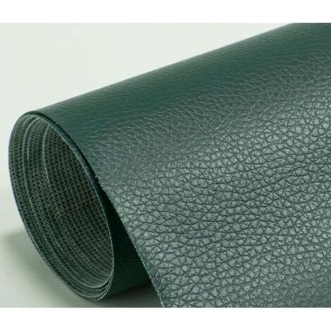 Patch Autocollant Cuir Vert foncé, 1 Patch de Réparation en Cuir PU Patch de Réparation Kit Premiers Soins Canapé de Siège 50X138CM (1/4)