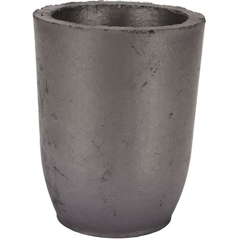 Creuset en carbure de silicium et graphite, tasse de fonderie pour fusion, coulée et raffinage d'aluminium, or, argent, cuivre, fer, zinc, neuf, 2 pièces (1/5)