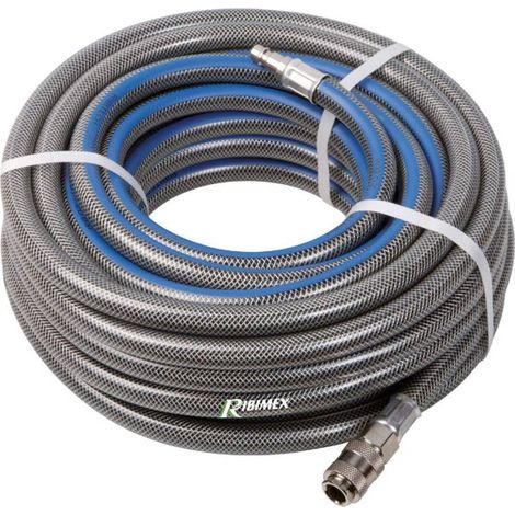 Tuyau Air 15m 10x17 mm - Raccordé - Flexible et Résistant - Idéal pour Compresseurs - D-Work