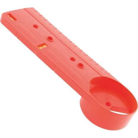 – Gabarit de pose pour boîte d'encastrement double et triple – Entraxe 71/57mm – Indicateurs de niveaux intégrés – Règle de mesure incluse