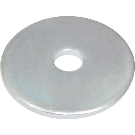 C44416 - Lot de 20 Rondelles plates larges M6x30 mm - épaisseur 2 mm - DIN9021 - en acier zingué - couleur argent - assemblage boulon vis écrou serrage étanchéité fixation (1/5)