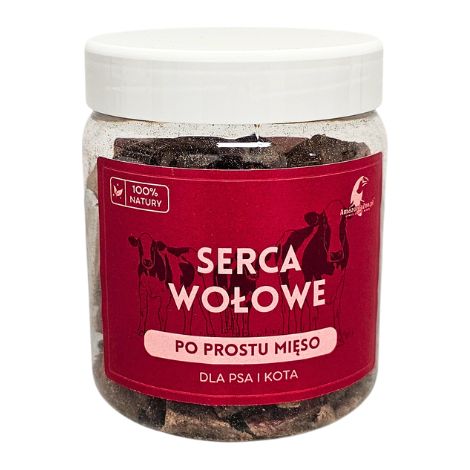 Cuori di manzo liofilizzati per cani e gatti Fe Se Zn P collagene per le articolazioni HEALTHY TASTE manzo 70g (1/3)