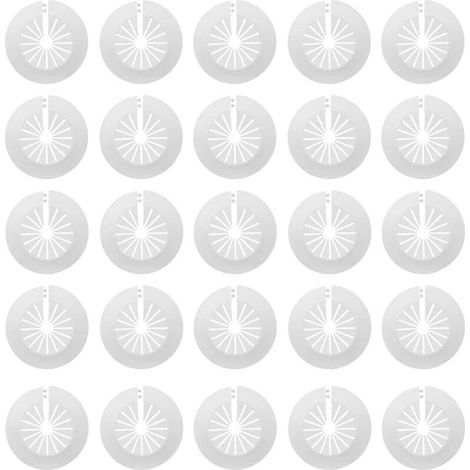 Cache-tuyaux radiateur en plastique blanc – 30 pièces, diamètre 14 à 29 mm, rosaces simples pour gaines de chauffage (1/5)