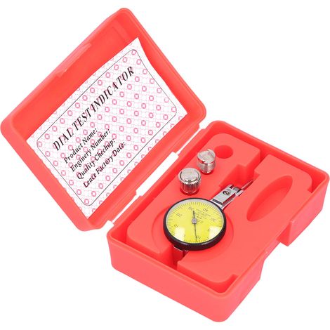 Indicateur à cadran de 32 mm, haute sensibilité, à levier, avec sonde rubis 0‑0,8 mm