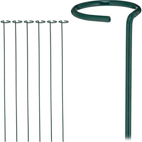 Set of 6 dark green plant support