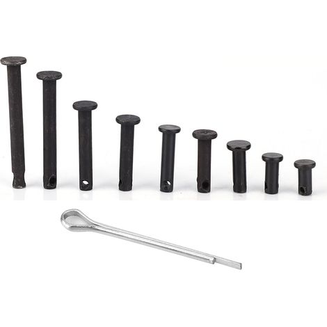 90 goujons à tête plate, 90 goupilles fendues M5 avec boîte de rangement, accessoires de fixation (1/5)