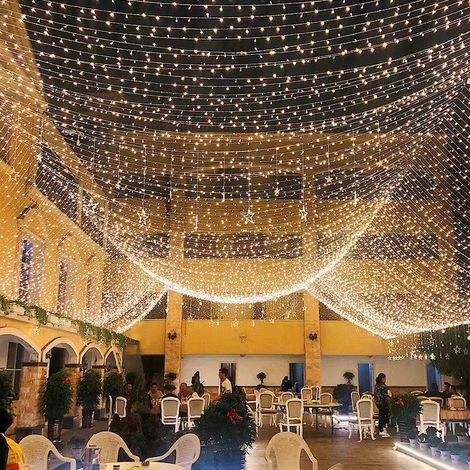 100M 1000 LED Lichterketten Karneval Hochzeit Outdoor Indoor Gartenbeleuchtung (Warmweiß)