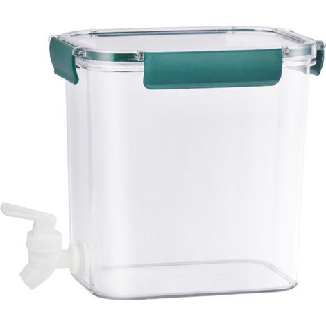 Bouilloire d'eau froide grande capacité avec robinet épais et scellé pour la cuisine, vert - 3,5 L