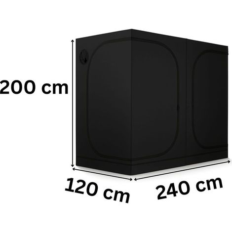 PR Growbox 240x120x200 cm Growzelt Indoor Pflanzenzelt Gewächshaus (1/5)