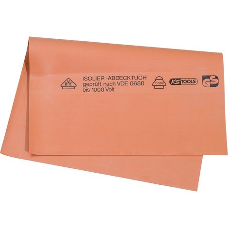 KS Tools Gummi-Abdecktuch mit Schutzisolierung, Stärke 1,0, 250 mm