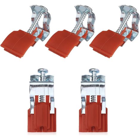 Lot de 5 pinces de fixation pour évier de cuisine, pinces de fixation à vis pour évier, supports d'évier réglables (1/5)