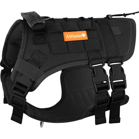 Harnais Tactique pour Chiens avec Poignée pour Chien Taille Moyenne (1/5)