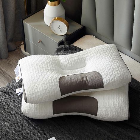 1 oreiller anti-acariens et antibactérien, respirant et absorbant la transpiration pour un sommeil profond et réparateur.-AquaForge