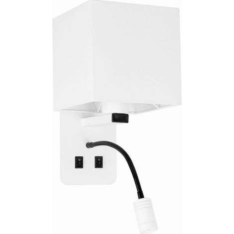 Applique Candellux Magnum 2xE27 LED lettura bianco/nero (1/2)
