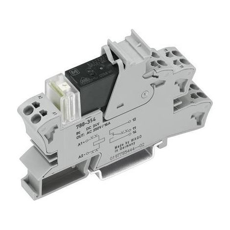 WAGO 788-354 Modulo relè Tensione nom.: 24 V/DC Corrente di commut. max.: 16 A 1 scambio 1 pz. (1/2)