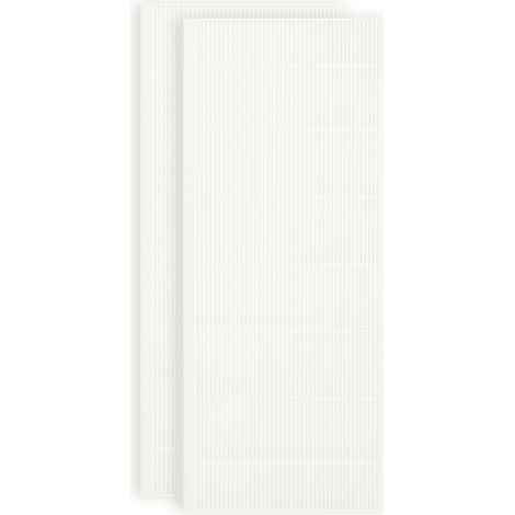 Top Filter – Lot de 2 filtres M5 pour VMC ATLANTIC Duocosy et SAUTER Panega – Dimensions 400 x 190 x 22 mm – Filtre miniplis synthétique