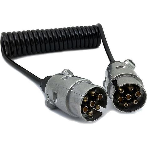Connecteur électrique 12 volts à 7 broches pour remorque avec câble d'extension de 150 cm (1/5)