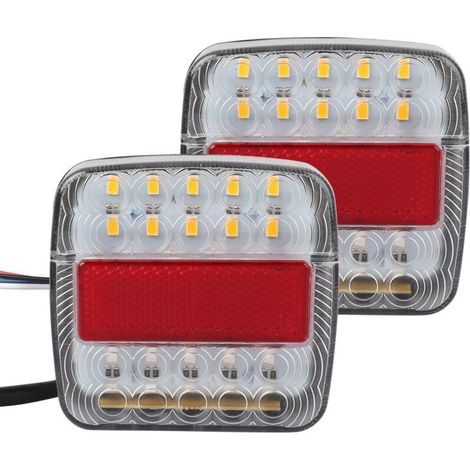 12V LED taillights, brake light/turn signal, low power consumption, waterproof taillight for trucks (1/5)