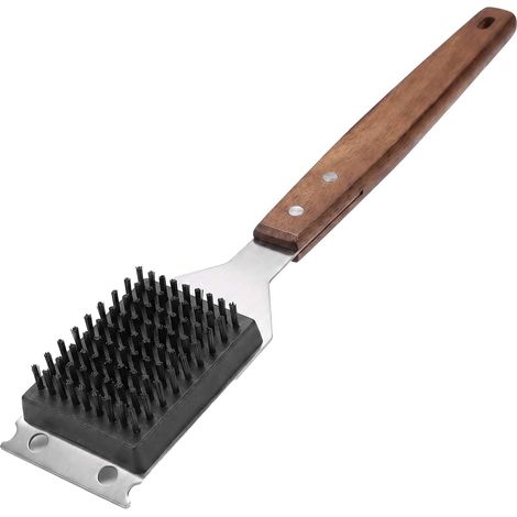 Brosse de Barbecue pour Grille en Fonte, Nettoyeur de Grille en Acier Inoxydable, Brosse métallique pour Barbecue (1/5)