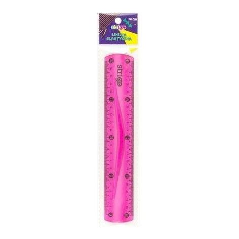 Righello flessibile 20 cm rosa strigo