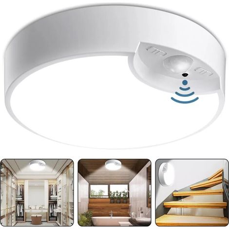 [NIEMALS VERWENDET] Batteriebetriebene LED-Deckenleuchte mit Bewegungsmelder, für Küche, Schlafzimmer, Badezimmer, Flur, Garage, mit Fernbedienung