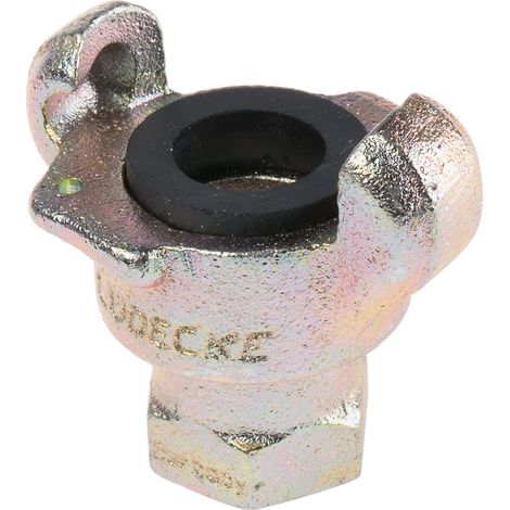 Raccord rapide pneumatique RS PRO, Filetage vers Femelle NPT 1/2 Femelle 1/2pouces Adaptateur chargeur en Fer ( Prix pour 1 ) (1/2)