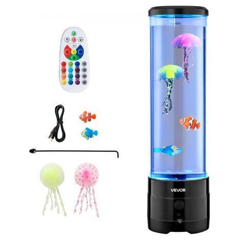 Lámpara de Tubo de Burbujas Sensorial con 16 Efectos de Luz, Ruido Blanco 382mm (1/5)
