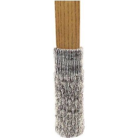 Set mit 6 (24-teiligen) Socken und Überzügen/Kissen für Tisch-/Stuhlbeine, khakifarben (1/5)