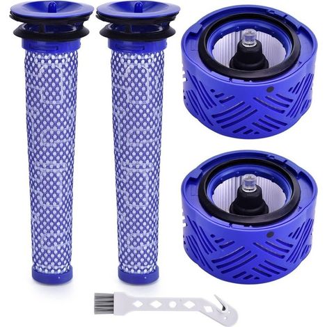 Lot de 2 filtres pour aspirateur V6, 2 pré filtres V6, compatibles avec les Dy son pour accessoires d'aspirateur V6 compatible avec Dy son V6 Absolute V6 Animal V6 Motörhead V6 (1/5)