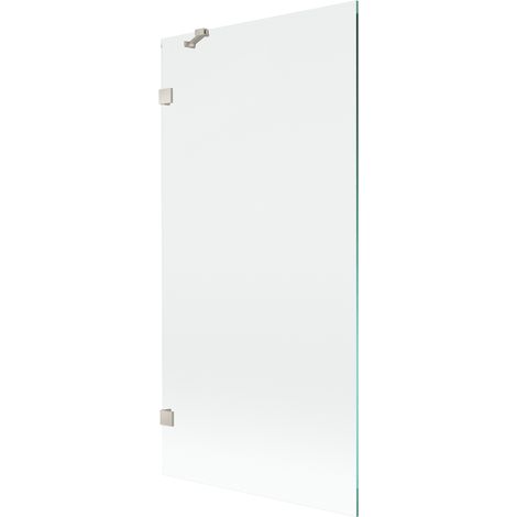 Paroi de douche 1-volet Mexen Lunar 90 x 150 cm, transparent, nickel brossé - 897-090-000-97-00 (1/5)