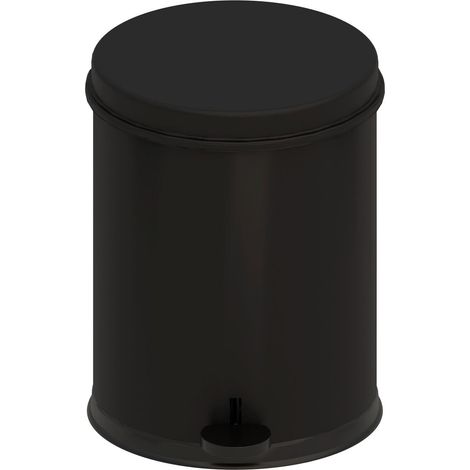 BELTRAN 30011 COMPLEMENTOS Cubo Pedal Metálico 5 Litros Negro - ref: 064-30011