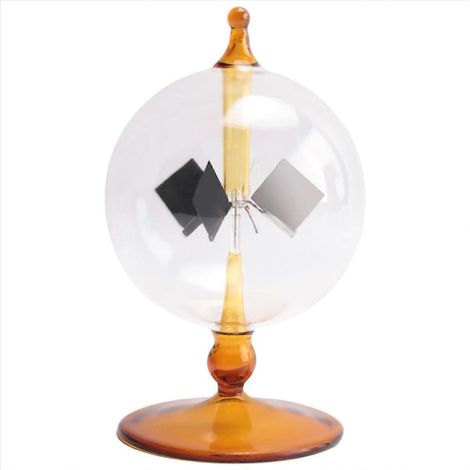 Moulin à Vent Radiomètre de Crookes, Cadran Solaire en Verre pour Décoration, Physique Lumineuse, Énergie Solaire, Rotation Automatique, Outil Éducatif (1/5)