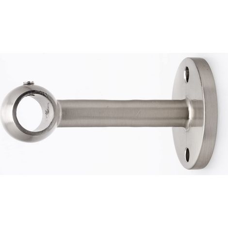 Support mural tringle à rideaux – Métal chrome mat – Installation facile sans perçage – Compatible fenêtres PVC, bois, aluminium – Ateliers 28 (1/2)