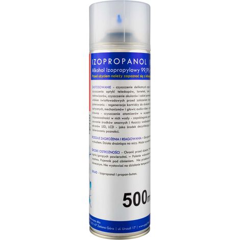 Alcohol isopropílico IPA I-MAX 99,9% Spray 500 ml (1/2)