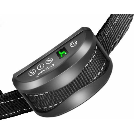 KZQ Collier Anti-aboiement Chien - 3 Modes Choc électrique/Vibration/Sensibilité Aide au Dressage Inoffensif Automatique IP65 Batterie Rechargeable Sangle Reflechissant Réglable pour Petit Gros Chien (1/4)