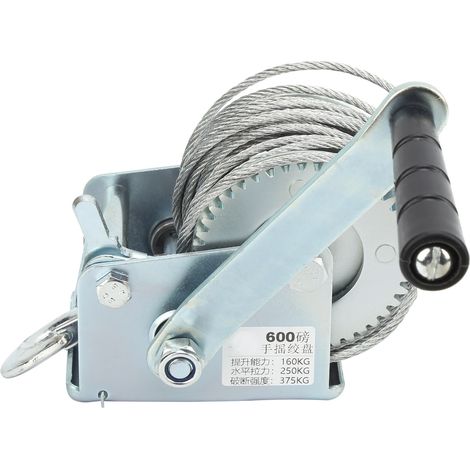 Palan à main autobloquant treuil manuel 272kg accessoire levage petite grue (1/5)