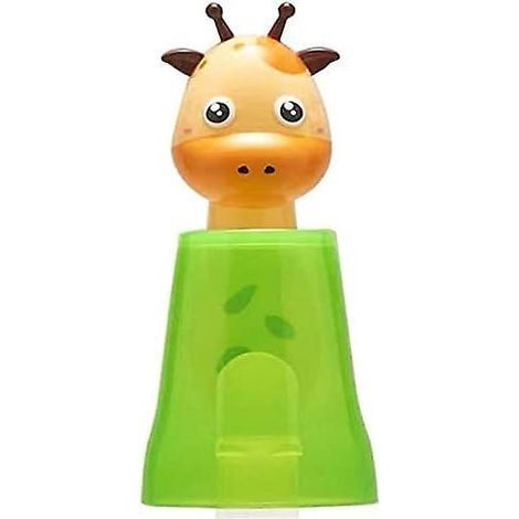 (girafe)gobelet Dents Avec Porte-brosse Dents Pour Enfants - Motif Animaux De Dessin Anim - Gobelet En Verre - Support Pour Boule De Bain - Supp (1/5)